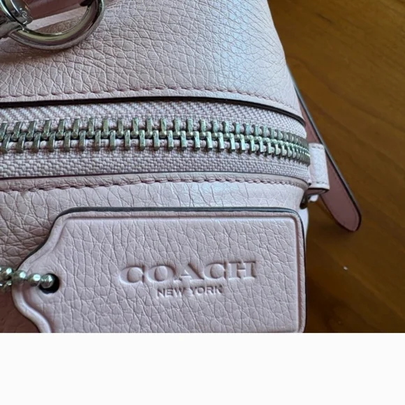 Coach Blush Pink Leather Satchel - Picture 3 of 14